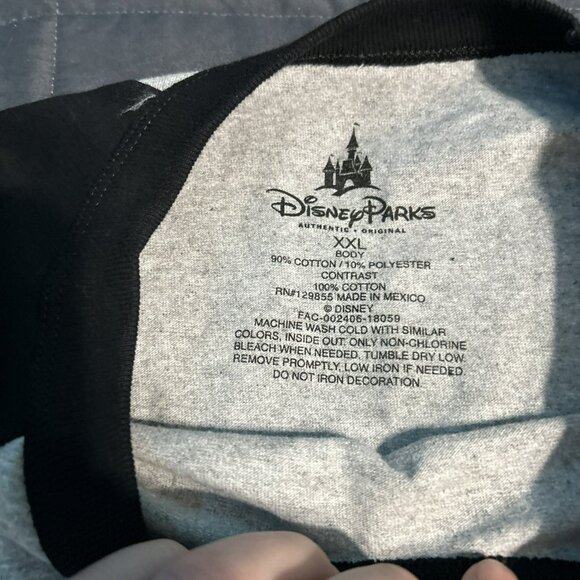 Disney Disneyland Mickey Mouse Raglan 3/4 Sleeves Spirit Jersey T-shirt Sz. 2XL - Picture 3 of 5